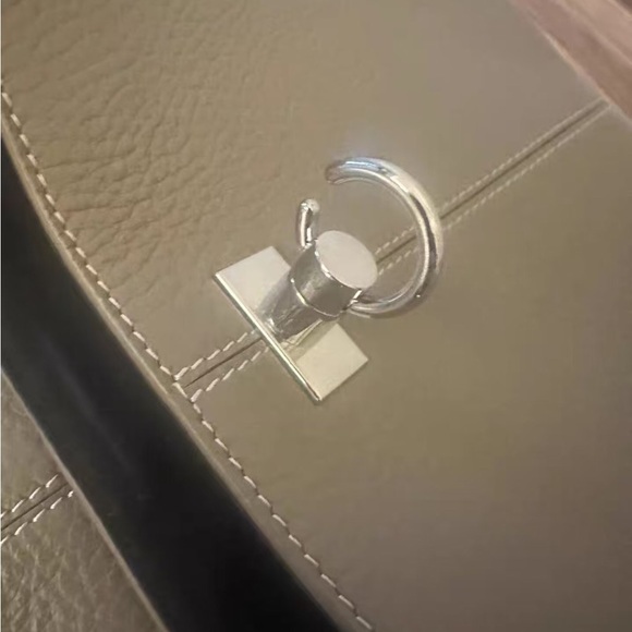 Cafune Elegant Brown Leather Satchel - Picture 2 of 6